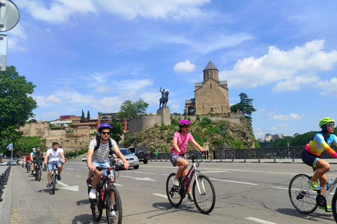 Tbilisi Bike Tour: Peace Bridge, Old Town & Sameba Views