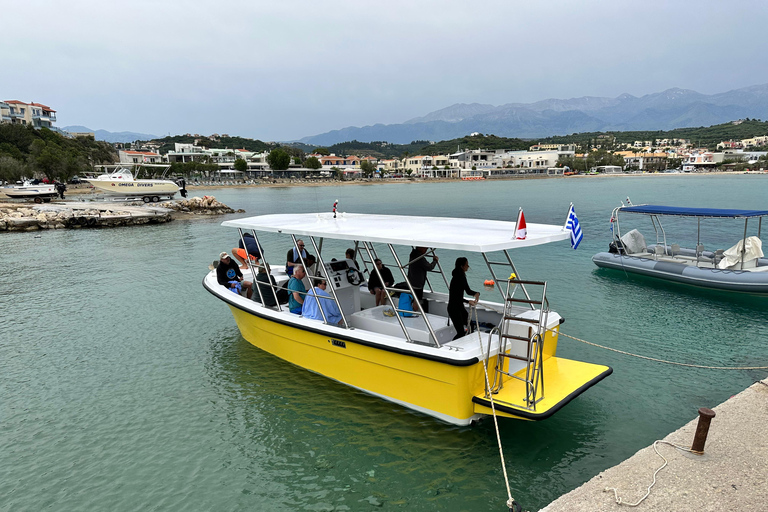 Chania: boottocht met begeleid snorkelen & suppen