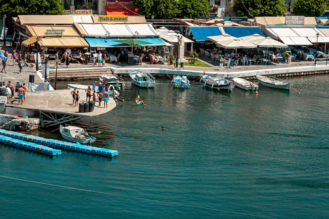 Heraklion Spinalonga Agios Nikol. Elounda all inn Boat + BBQ Pick up from Malia, Stalis, Hersonisos, Analipsi, & Gouves