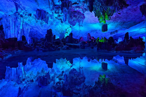 Guilin: Reed Flute Cave & Yangshuo Rafting Private Day Tour Guilin: Reed Flute Cave and Yangshuo Rafting No Tour Guide
