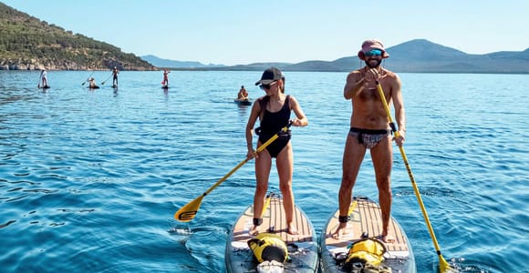 Alghero: SUP-tour door Porto Conte met snorkelen en duiken