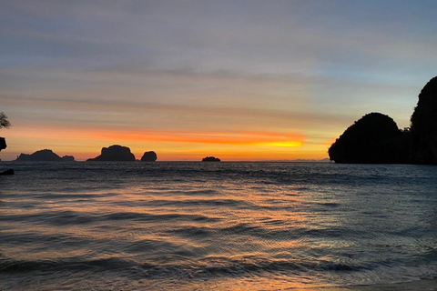 Från Krabi: Hong Island &amp; Ko Pak Bia-tur med middag i solnedgången