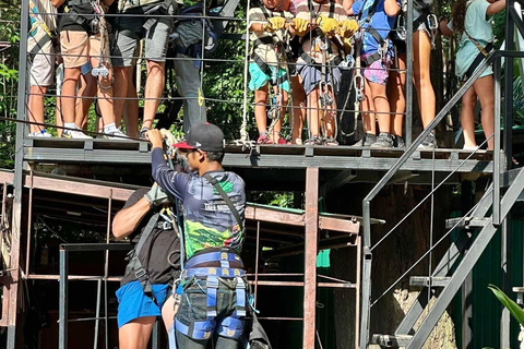 Samui Zipline FLY & Fun Tree Bridge Jungle Cafe & Waterfall