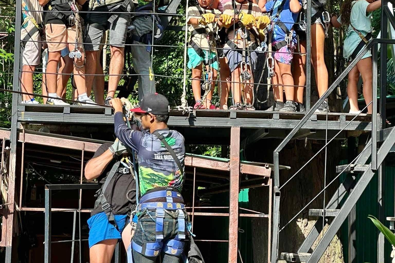 Samui Zipline FLY & Fun Tree Bridge Jungle Cafe & Waterfall