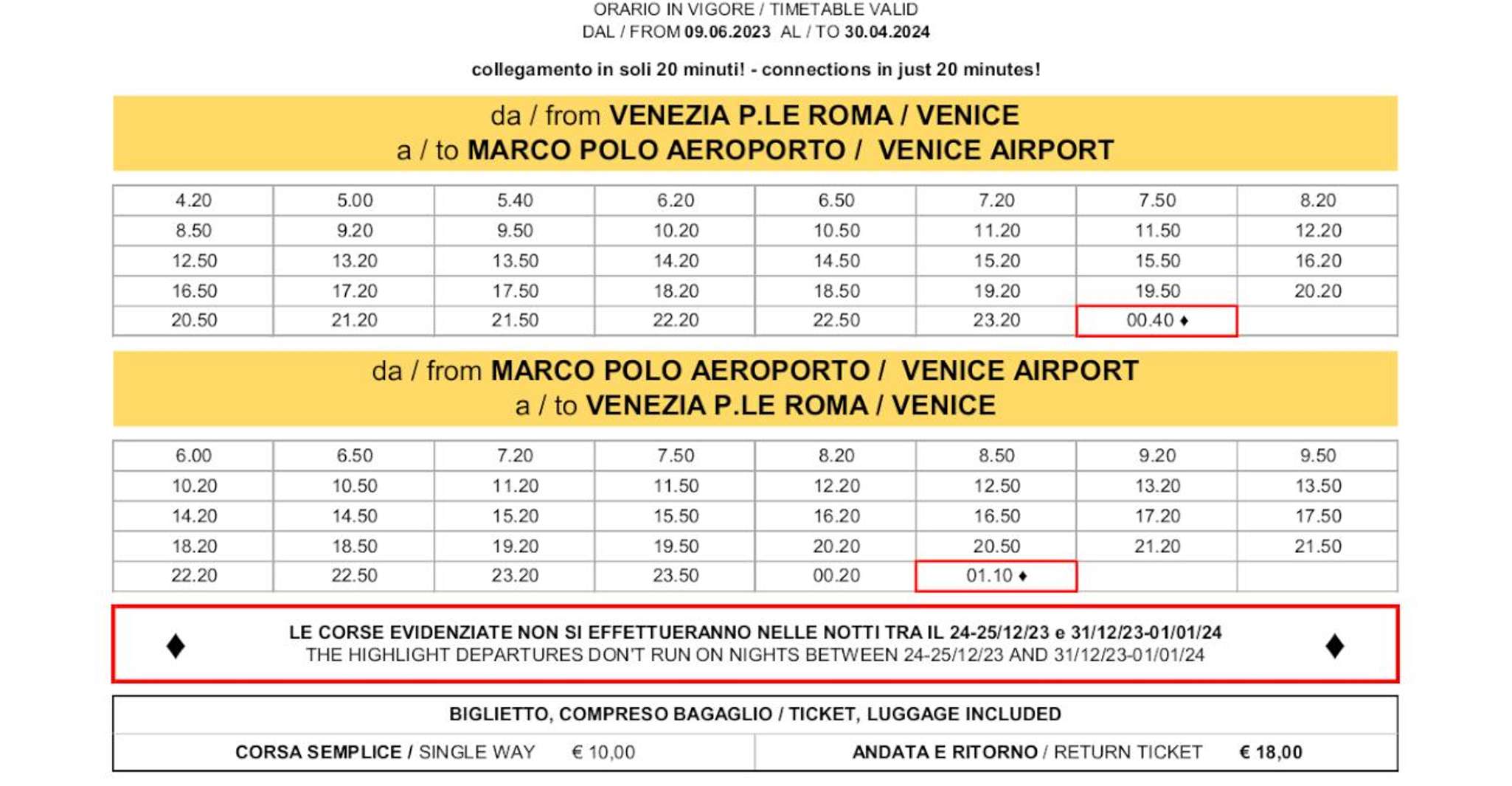 Venice, Bus Transfer between Marco Polo Airport and City - Housity