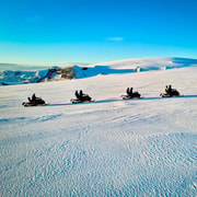 Reykjavik: Langjökull-Gletscher Schneemobil-Tour mit Transfer