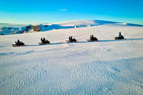 Reykjavik : Excursion en motoneige sur le glacier Langjökull