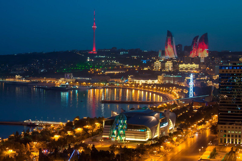 Tour noturno pela cidade de Baku