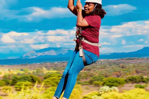 ZIPLINE DU LAC MANYARAVOUS POUVEZ OPTER POUR CETTE OPTION LORS DE VOTRE SAFARI