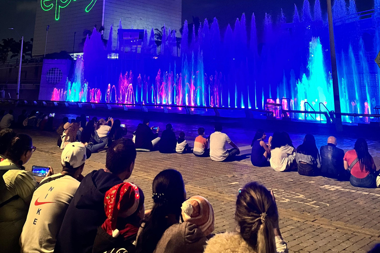 Christmas lights on the Medellín River