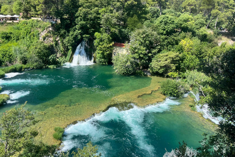 From Split and Trogir: Krka Waterfalls & Scenic Boat Cruise
