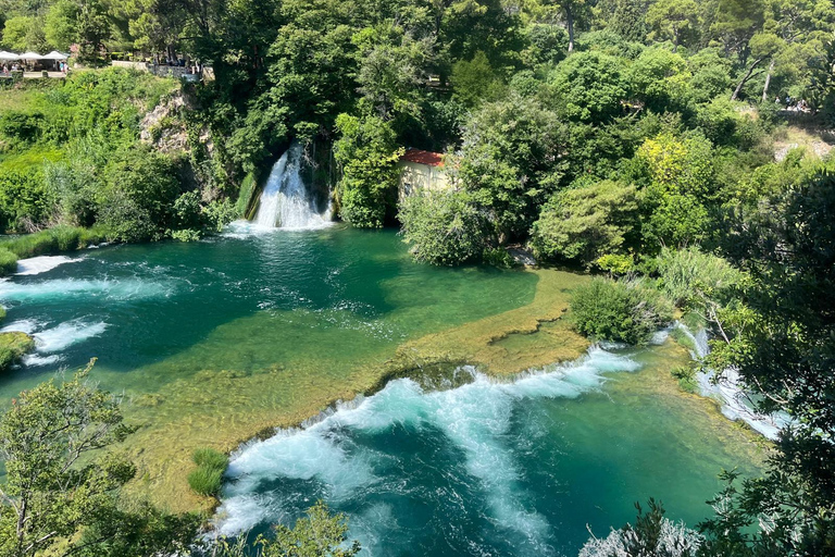 From Split and Trogir: Krka Waterfalls & Scenic Boat Cruise