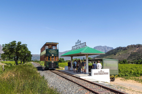 Vanuit Kaapstad: Franschhoek Wijn Tram Hop-on Hop-off08.00 - 08.30 uur Vertrek - Navy Line (trambus)