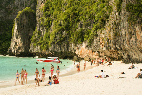 Phi Phi: Barco privado de cauda longa para Maya Bay e a ilha Bmboo