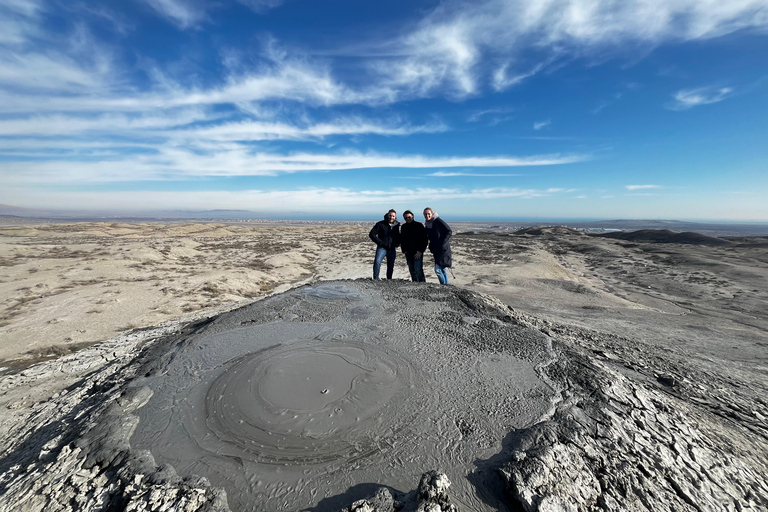 From Baku: Gobustan UNESCO Site & Mud Volcanoes Day Trip GROUP Gobustan & Mud Volcanoes