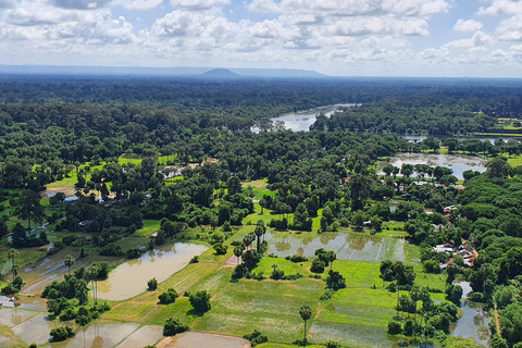 Passeio de balão em Angkor ao nascer ou ao pôr do sol e traslado de ida e volta