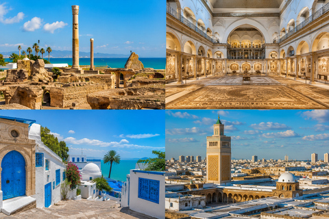 Hammamet: Day Trip to Carthage, Sidi Bou Saïd, the Medina, and the Bardo Museum Hammamet: Day Trip to Carthage, Sidi Bou Said, the Medina, and the Bardo Museum