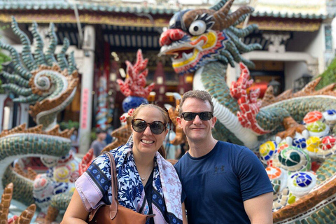 Marble Mountain &amp; Hoi An Ancient Town Tour in kleine groepMiddag met lunch, boottocht en lattern vrijlaten