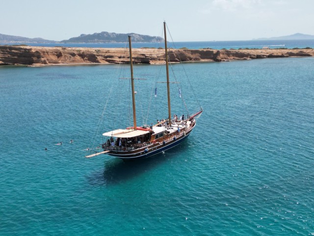 Visit Athens Boat Tour to Agistri, Aegina with Moni Swimming Stop in Euboea, Greece