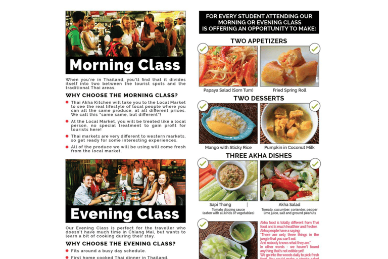 Chiang Mai: Traditional Thai-Akha Cooking Class& Market Tour Afternoon Cooking Session (4.30pm)