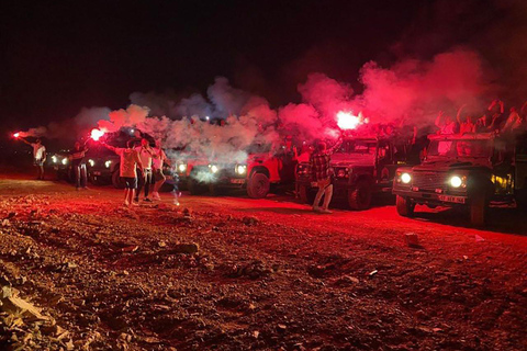 Safari notturno di Alanya e gita in barca con cena sul fiume