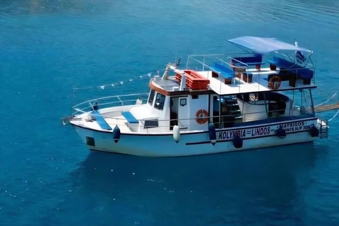 Kolymbia to Lindos:Boat Cruise with Swims & Free Time Lindos