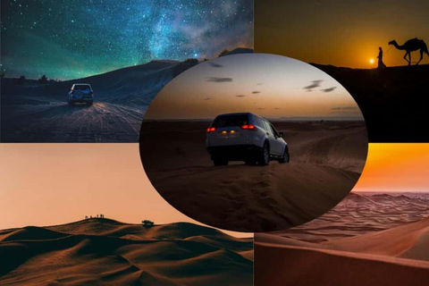 Doha: Night Desert Safari Stargazing & Camel Ride Shared Tour Pick-up From Meeting Point Without Camel ride