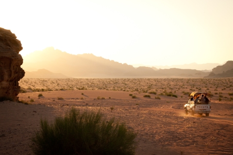 From Wadi Rum: 2-Hour Jeep Tour with Meals & Overnight Stay