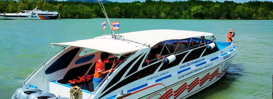 Koh Lanta : transfert en hors-bord de Koh Lanta à Koh Phi Phi