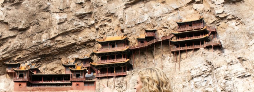 Pékin : visite en train à grande vitesse du temple suspendu et des grottes de Yungang
