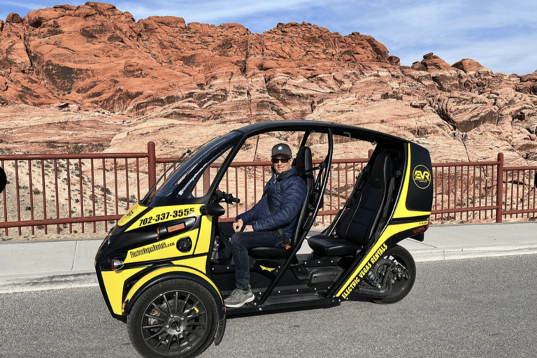 De Las Vegas: Aventura de carro elétrico autônomo na Red RockDe Las Vegas: Red Rock Electric Car Self Drive Adventure