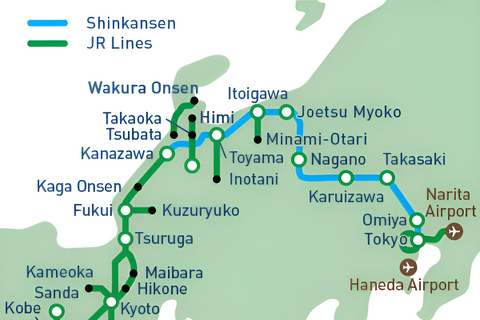 Japan: Tokio-Osaka Hokuriku-Bogenpass