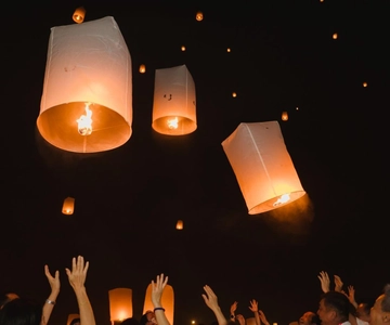Chiang Mai Moonlight Sky Lantern Loy Krathong Festival 2025