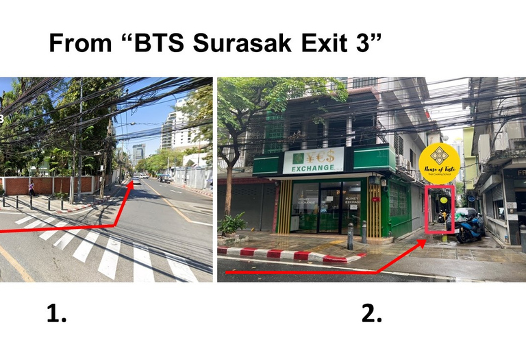 Bangkok: Praktisk thailändsk matlagningskurs och marknadsrundturBangkok: Praktisk thailändsk matlagningskurs och marknadstur i Silom