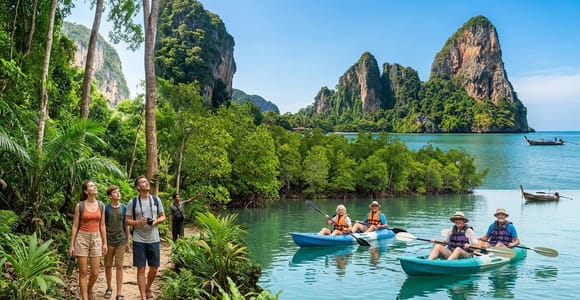 Krabi: Guided Ao Thalane Kayaking Adventure Nature