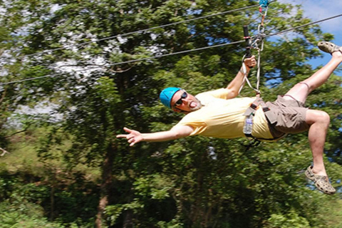 Puerto Plata: Zipline- en watervalavontuur met lunch