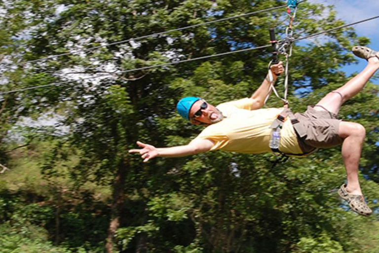Puerto Plata: Zipline- en watervalavontuur met lunch