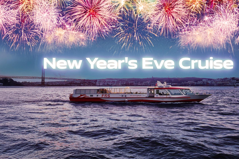 Lisbon: New Year's Eve Cruise with DJ, Open Bar & Fireworks Two-Deck Ship with DJ, Open Bar & Fireworks