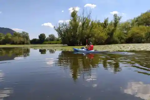 Rio Adda: passeio de caiaque de meio dia
