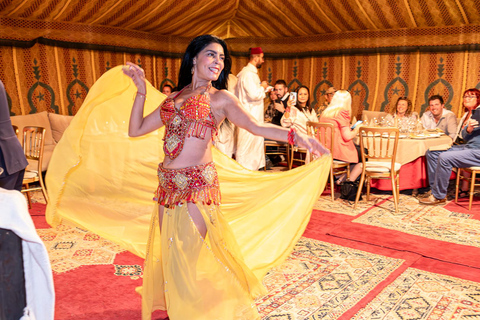 Agadir : Dîner-Spectacle Fantasia du Nouvel An à Chems AyourDîner de la Saint-Sylvestre Fantasia – Menu authentique + transfert à Taghazout