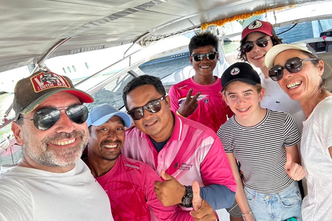 Au départ de Phuket : Excursion en bateau rapide dans les îles Phi Phi et Khai