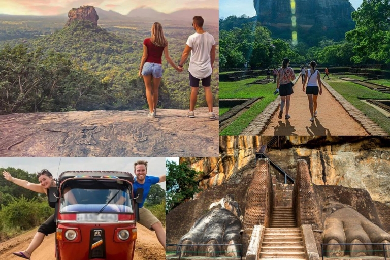 Kandy:Excursión en Tuk Todo Incluido a la Fortaleza y el Templo de la Cueva de Sigiriya