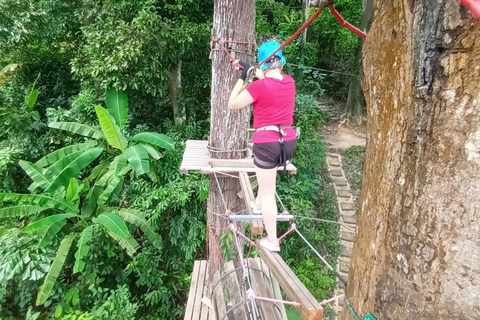 Phuket: Jungle Xtrem Avonturen en Zipline ParkAvontuur voor gevorderden met 45 platforms