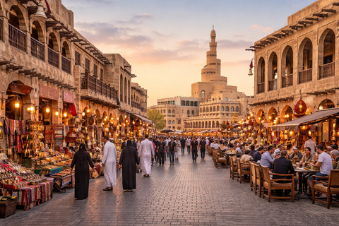 Doha: World Cup Stadium, Souq Waqif & Villaggio Gondola Ride Guide Tour with Native-Speaking Guide