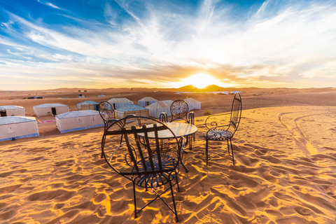 From Marrakech: 4-Day Desert Tour with 2 Nights in Merzouga STANDARD DESERT CAMP