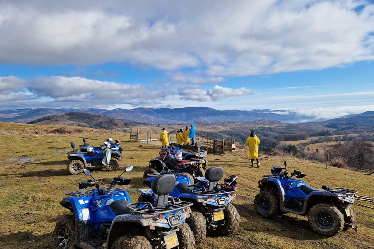 Excursión por la naturaleza en quad/ATV por los Cárpatos - pueblos y bosques