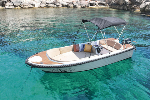 San Antonio: Snorkel on your own boat without a license for up to 5 people SAN ANTONIO: SNORKELING ON YOUR OWN BOAT WITHOUT A LICENSE FOR UP TO 5 PEOPLE