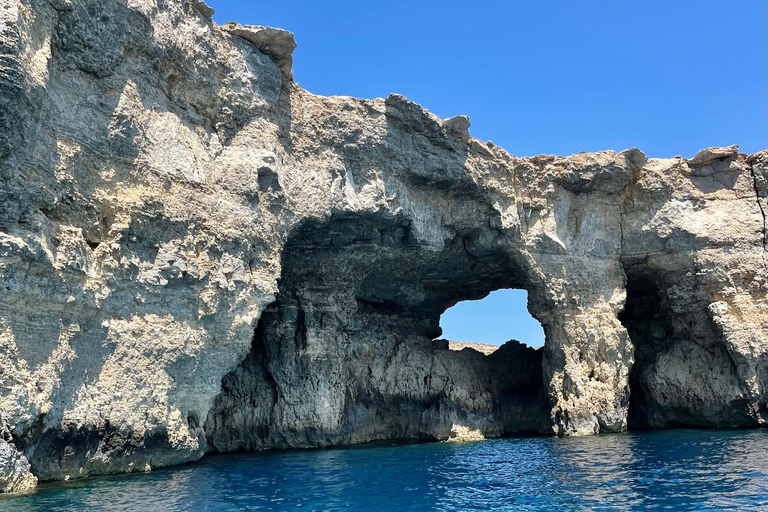 Malta: Comino Crystal Lagoons & Sea Caves Private Tour 3 hour private boat trip