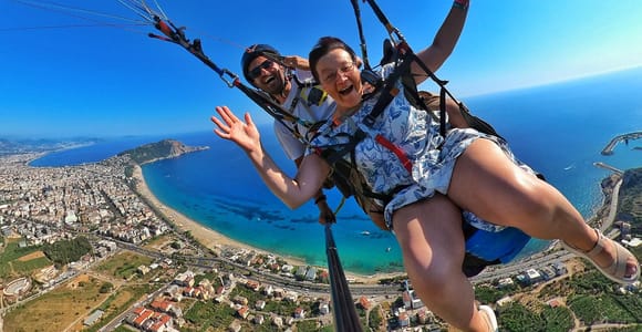 Antalya to Alanya: Tandem Paragliding Adventure