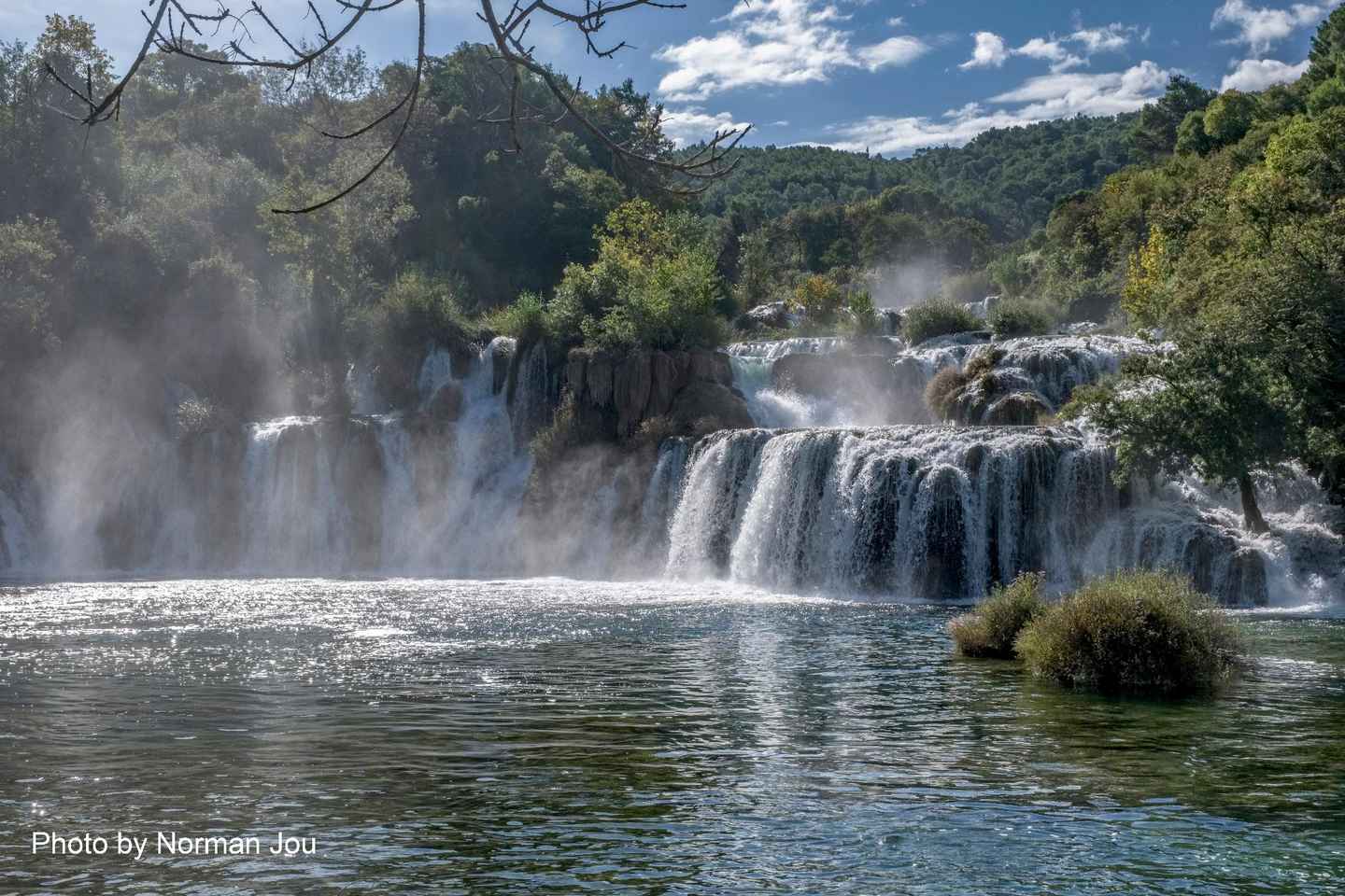 Krka Waterfalls private tour pickup included